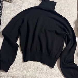 Ann Taylor Classic Black Turtleneck Sweater
